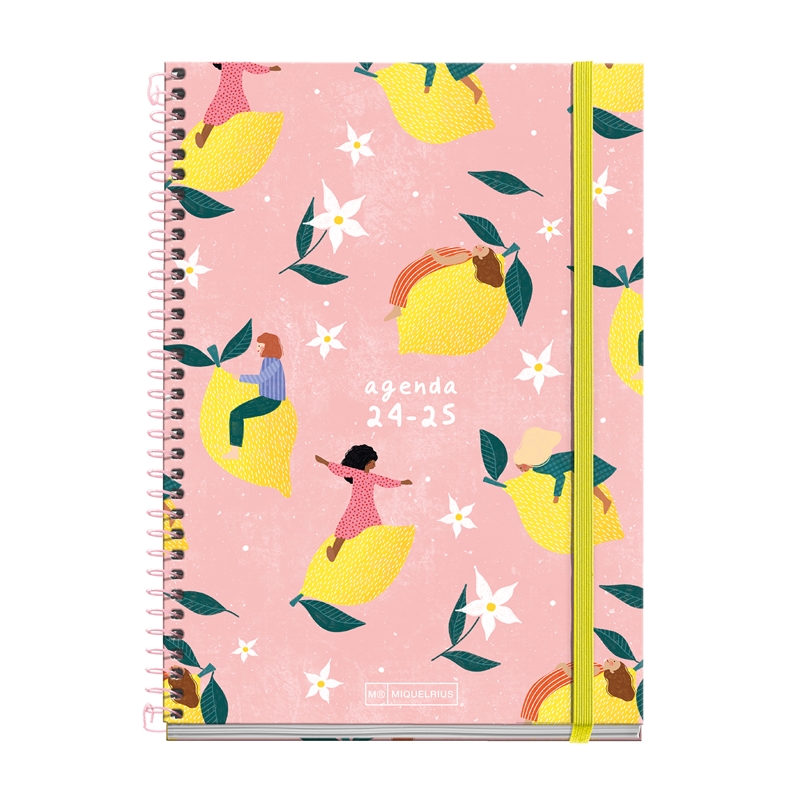 Agenda escolar 2024-2025 Miquelrius Plus 150x213 día página Teen Lemon fly