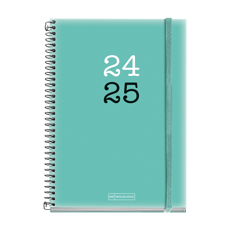 Agenda escolar 2024-2025 Miquelrius Plus 150x213 día página College verde
