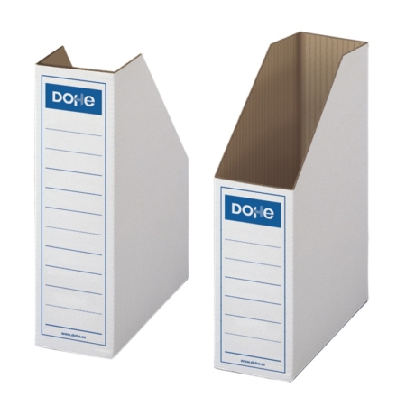 Revistero de cartón blanco 256 x 335 x 100 mm