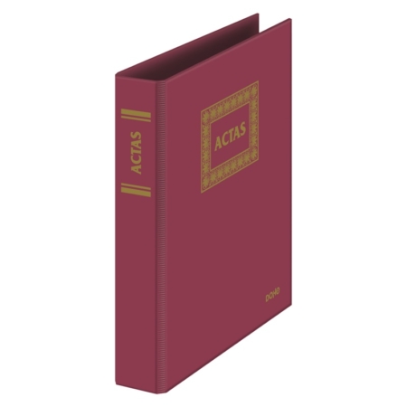 Libro de actas A4 natural 100 hojas móviles