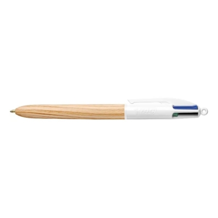Bolígrafo Bic 4 colores wood
