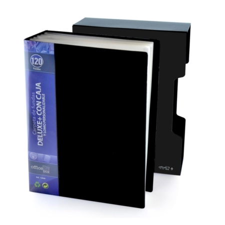 Carpeta de 120 fundas Deluxe A4 con caja Office Box