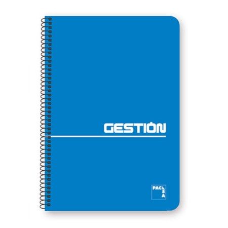Bloc con espiral Pacsa Gestión tapa blanda Fº liso 80 hojas