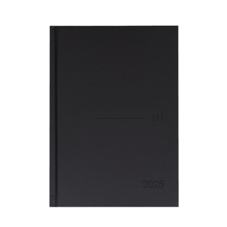 Agenda 2025 Oxford Minimal A5 semana vista negro