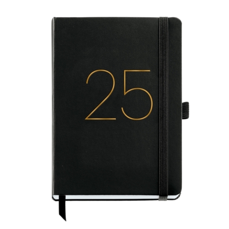 Agenda 2025 Miquelrius Plus semana vista Chester rígida negro