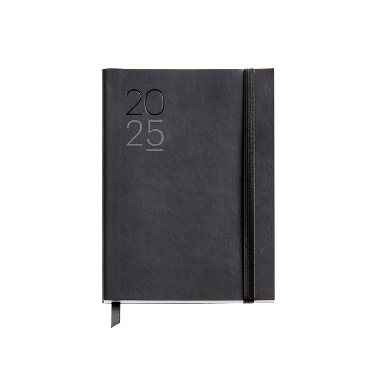 Agenda 2025 Miquelrius Journal día página Luxor flexible negro