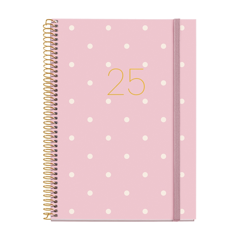 Agenda 2025 Miquelrius Plus día página polka dots