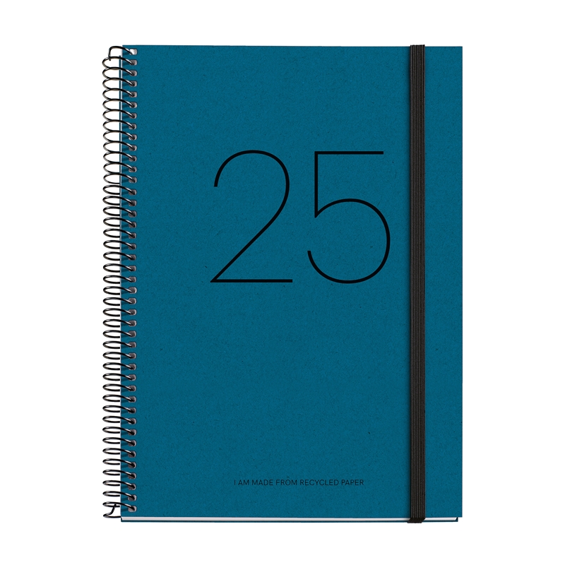 Agenda 2025 Miquelrius Plus semana vista recycled azul