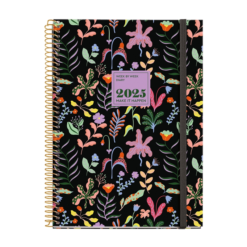 Agenda 2025 Miquelrius Plus semana vista fantasy garden