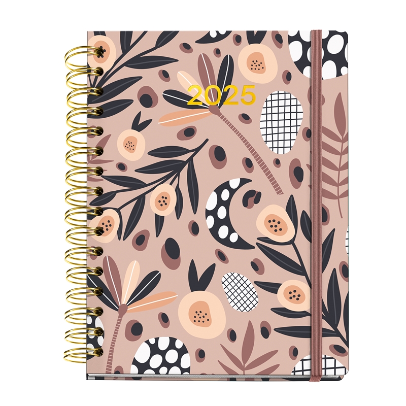 Agenda 2025 Miquelrius Plus día página rust Printed Picnic