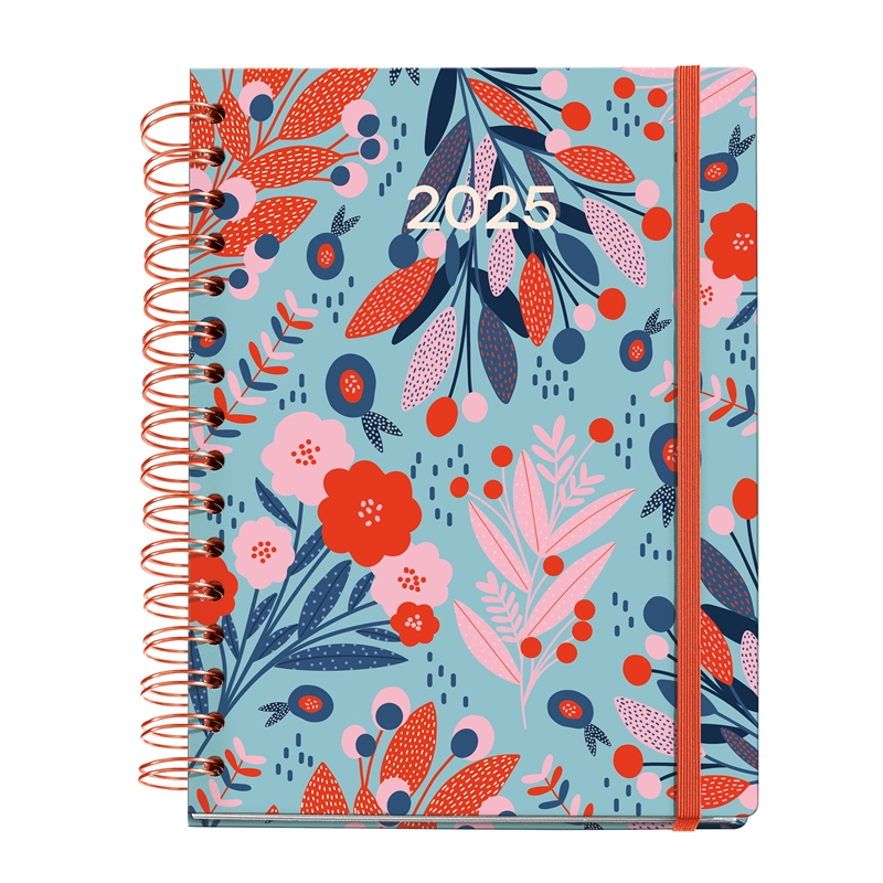 Agenda 2025 Miquelrius Plus semana vista bright red Printed Picnic