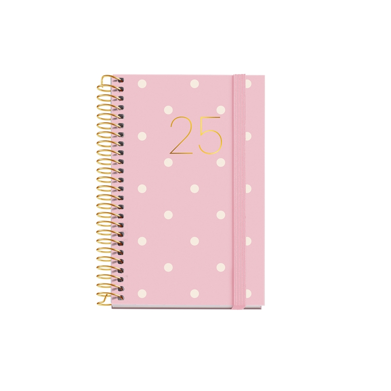 Agenda 2025 Miquelrius Caddy día página polka dots