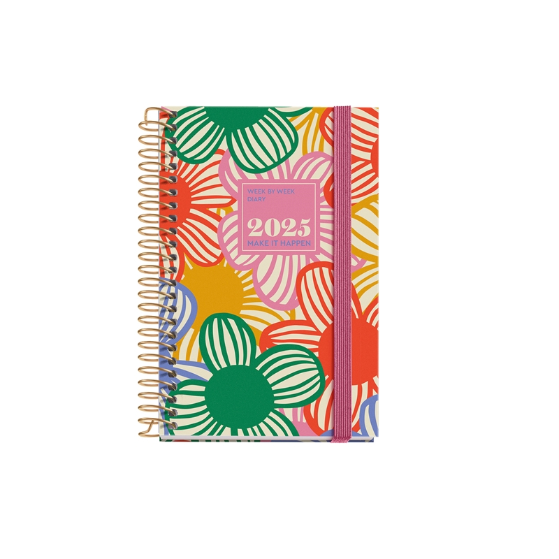 Agenda 2025 Miquelrius Caddy semana vista flowery