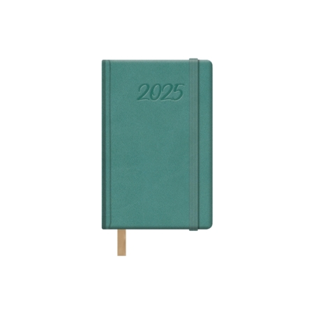 Agenda 2025 Samba semana vista 8,5 x 13 cm verde