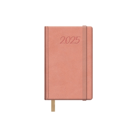 Agenda 2025 Samba semana vista 8,5 x 13 cm rosa