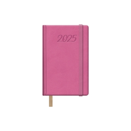 Agenda 2025 Samba semana vista 8,5 x 13 cm fucsia