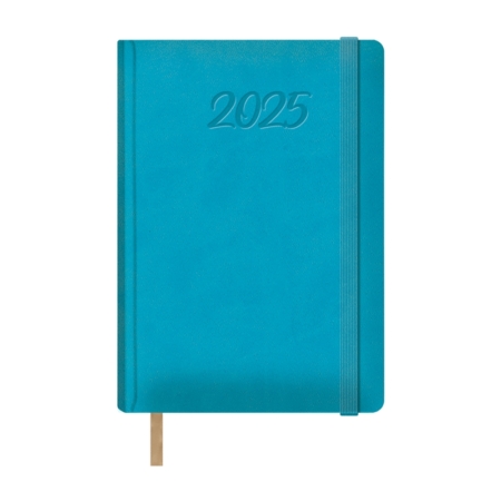 Agenda 2025 Samba día página 15 x 21 cm turquesa