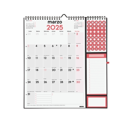 Calendario de pared 2025 Finocam escribir Plus