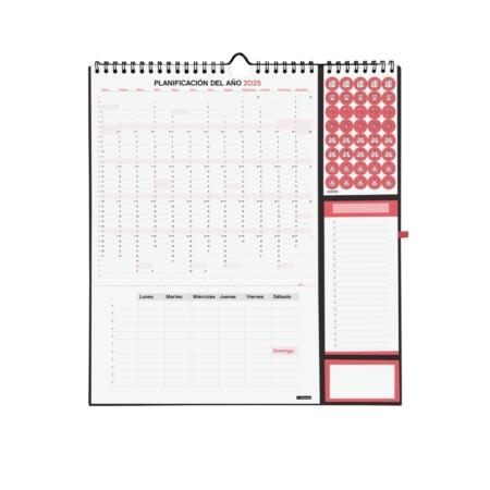Calendario de pared 2025 Finocam escribir Plus