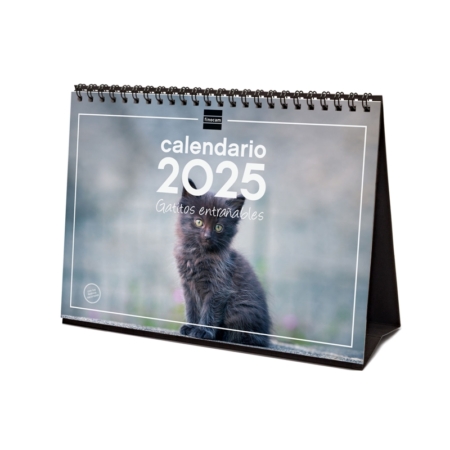 Calendario de sobremesa 2025 Finocam gatitos