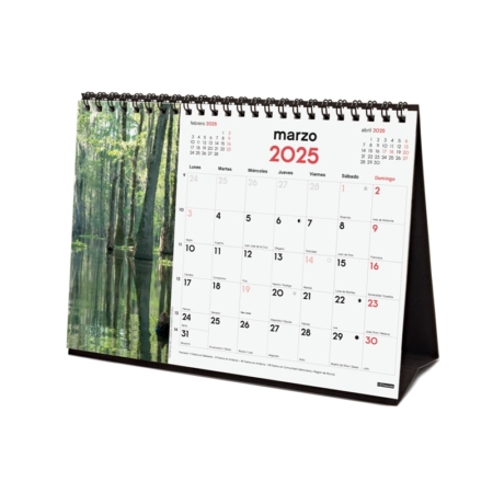 Calendario de sobremesa 2025 Finocam naturaleza