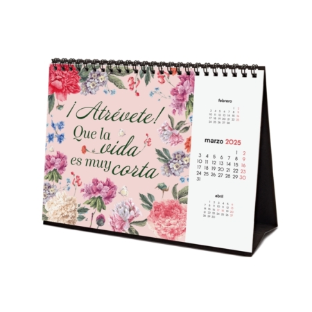 Calendario de sobremesa 2025 Finocam frases