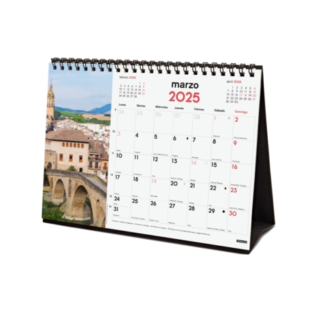 Calendario de sobremesa 2025 Finocam camino