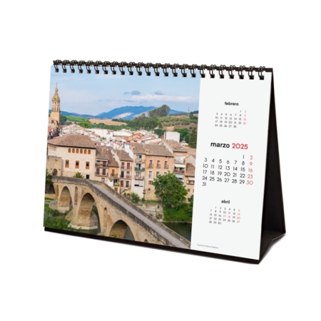 Calendario de sobremesa 2025 Finocam camino
