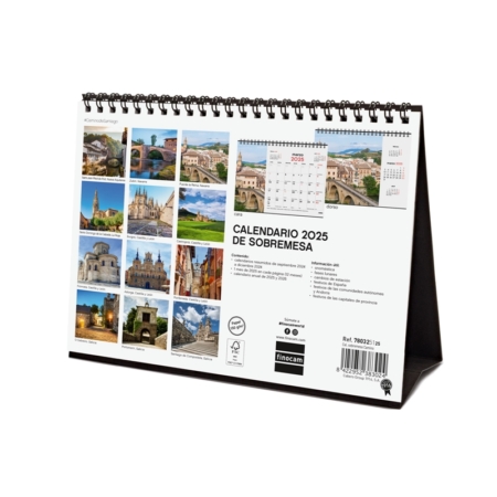 Calendario de sobremesa 2025 Finocam camino