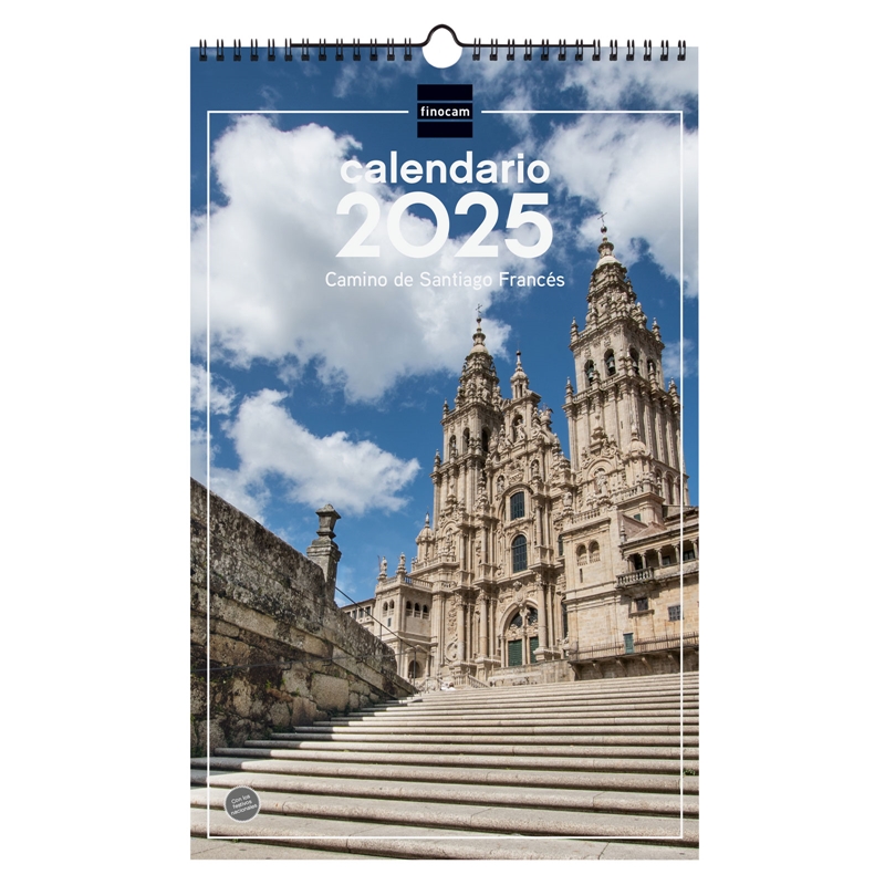 Calendario de pared 2025 Finocam espiral 25 x 40 cm camino