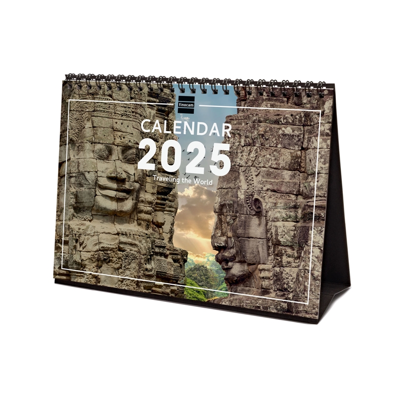 Calendario de sobremesa 2025 Finocam traveling internacional
