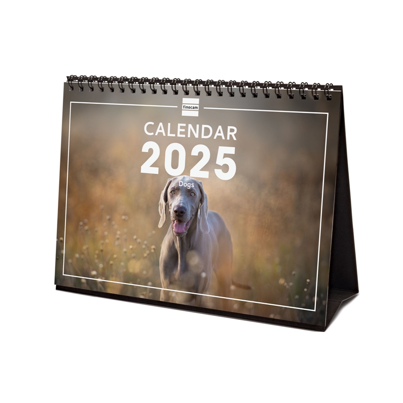 Calendario de sobremesa 2025 Finocam dogs internacional