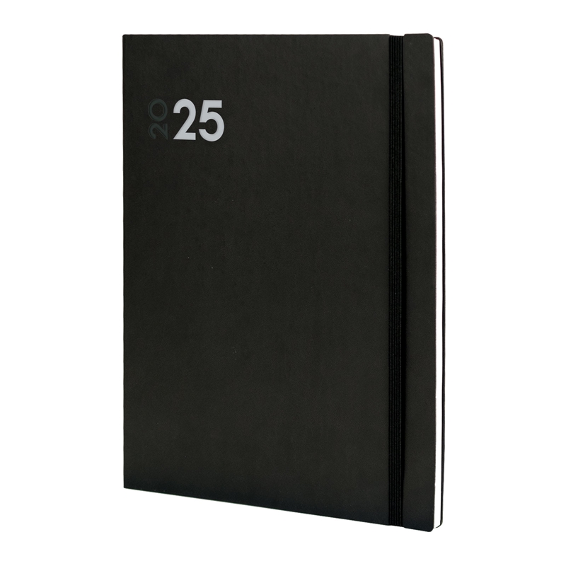 Agenda 2025 Finocam Mara Y12 semana vista vertical negro