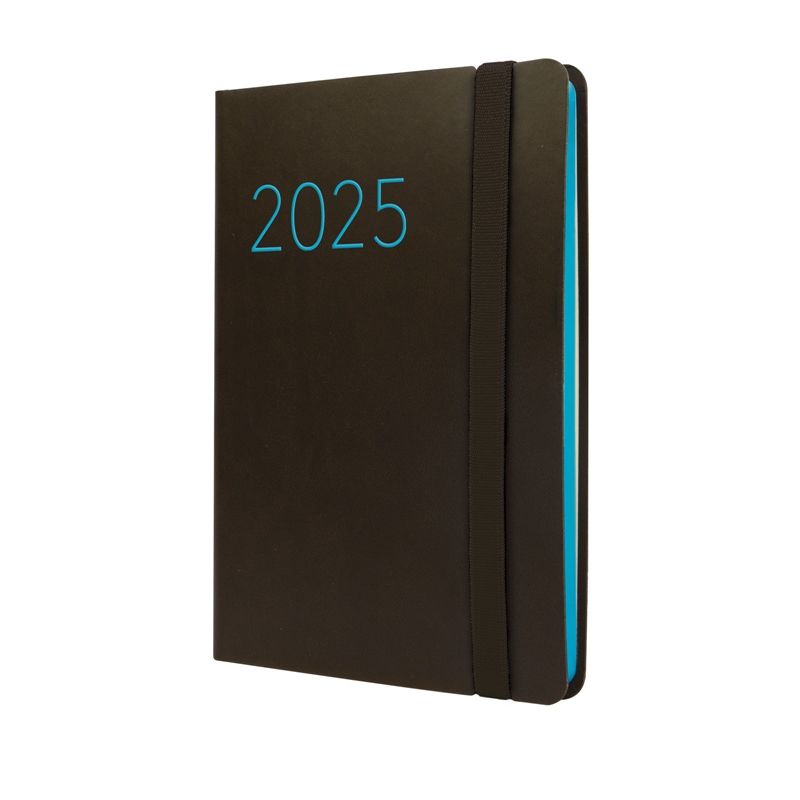Agenda 2025 Finocam Lisa F4 semana vista negro