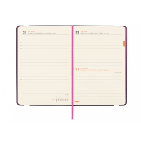 Agenda 2025 Finocam Joy F4 1 día página bloom