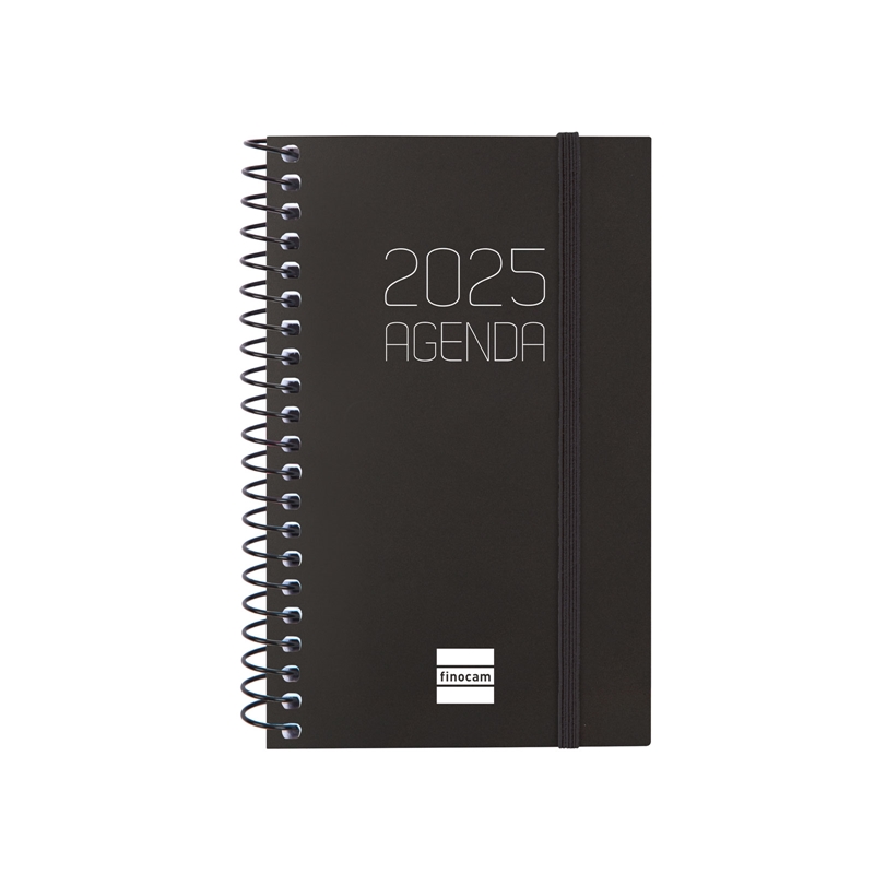 Agenda 2025 Finocam Opaque E3 semana vista negro