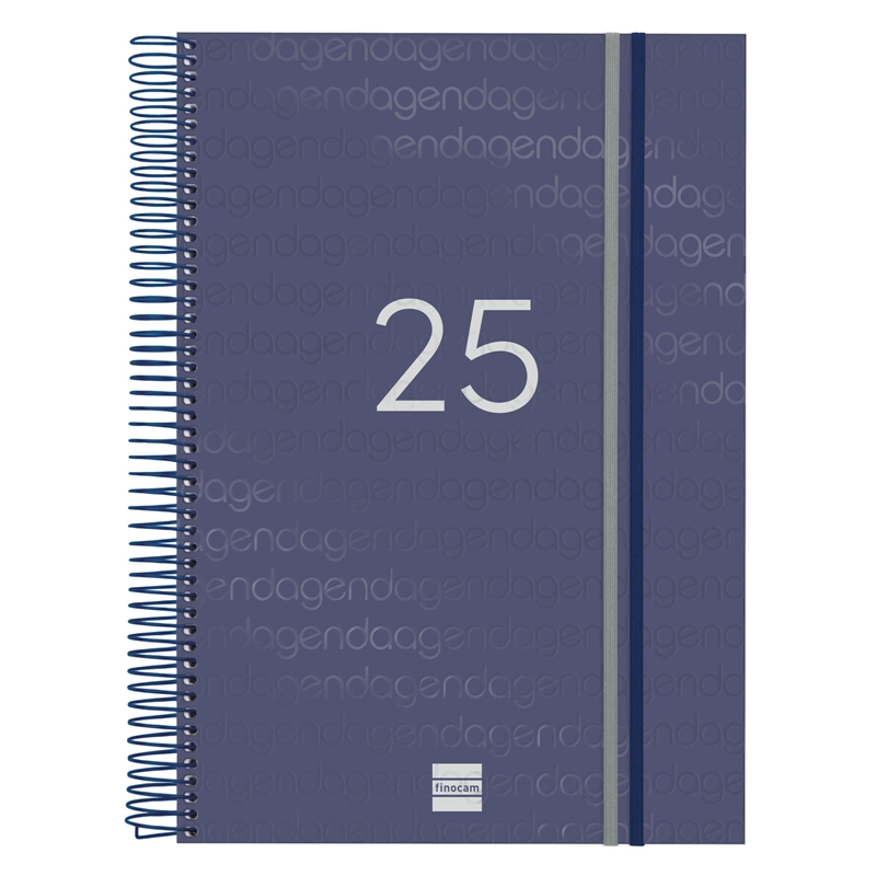 Agenda 2025 Finocam Year E40 1 día página azul