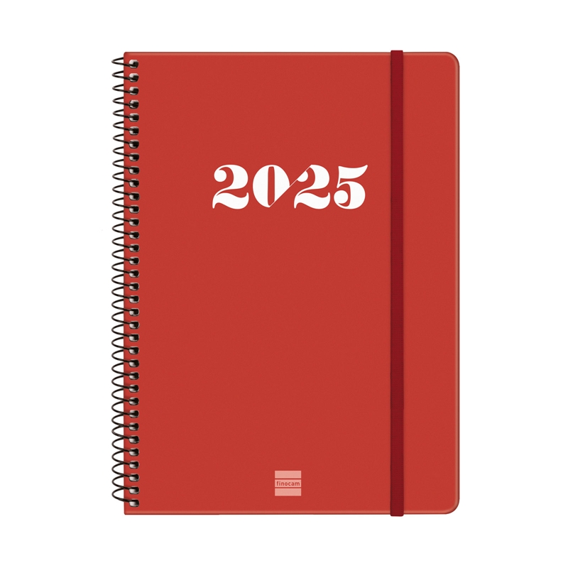 Agenda 2025 Finocam My E10 semana vista rojo