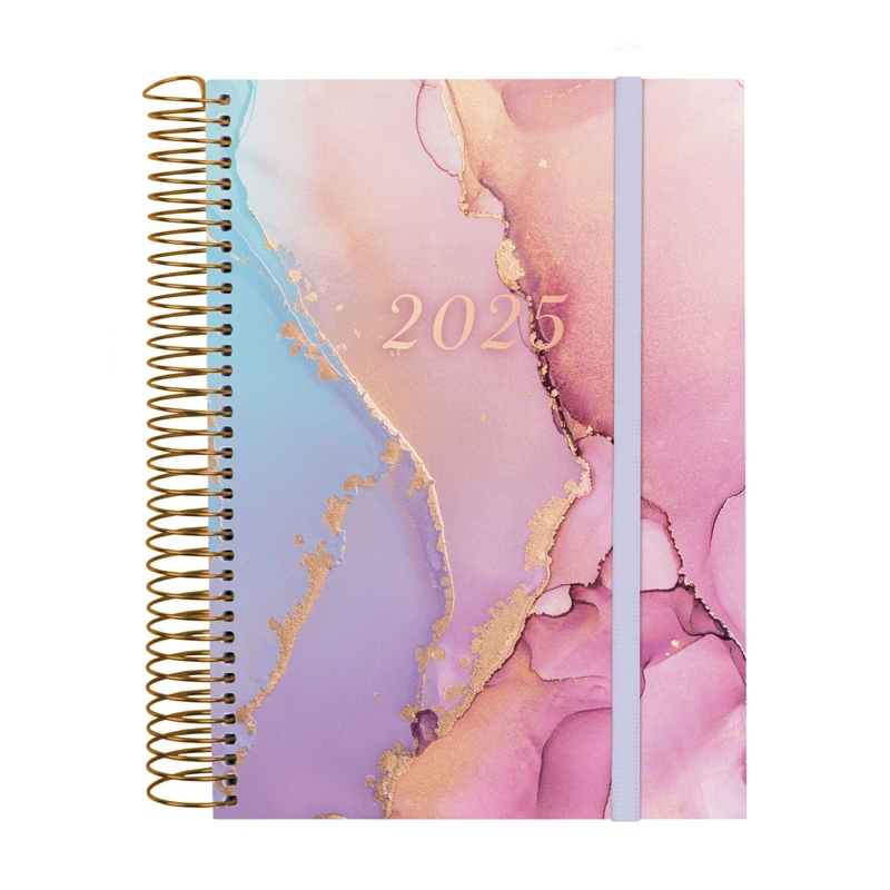 Agenda 2025 Finocam Design Collection E10 1 día página goldy