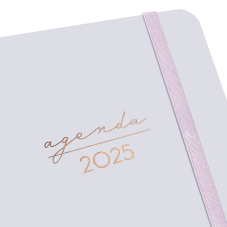 Agenda 2025 Finocam Alma E5 semana vista lila