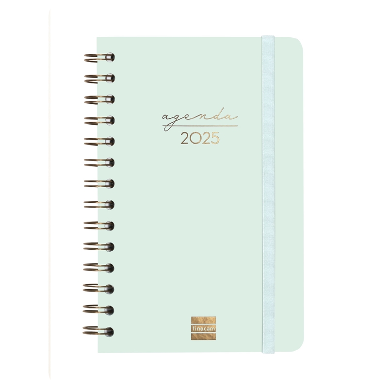 Agenda 2025 Finocam Alma E5 semana vista menta