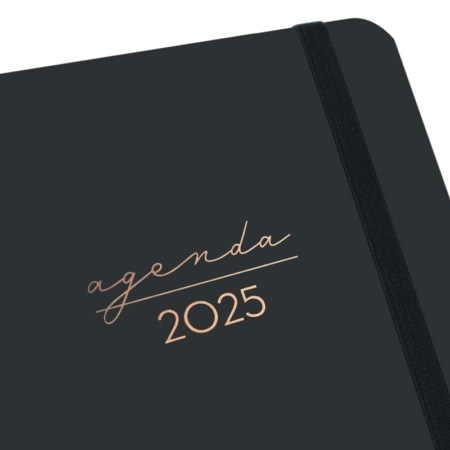 Agenda 2025 Finocam Alma E10 semana vista negro