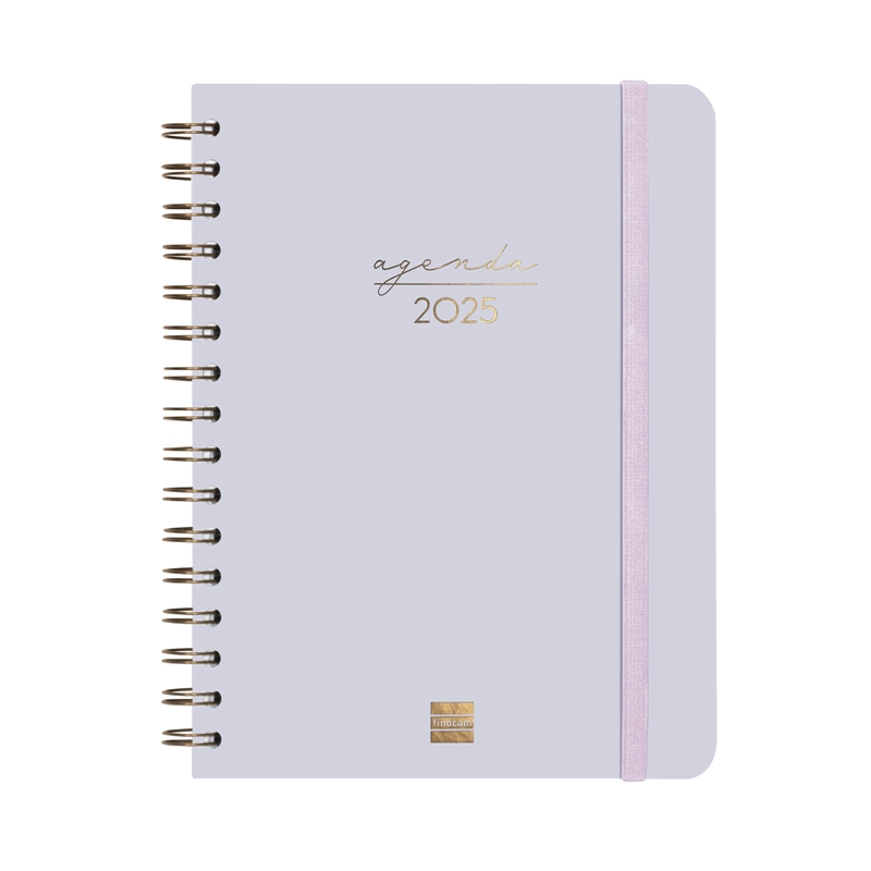 Agenda 2025 Finocam Alma E10 semana vista lila
