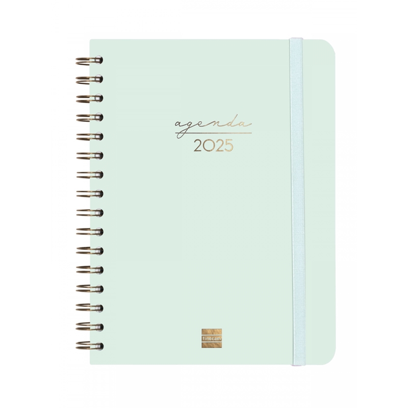 Agenda 2025 Finocam Alma E10 semana vista menta