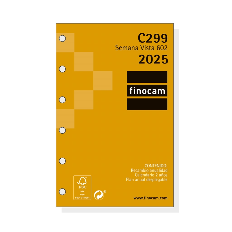 Recambio anualidad 2025 Finocam 602 semana vista C299