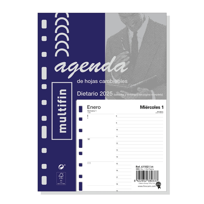 Recambio anualidad 2025 Finocam Multifin 3002 1 día página