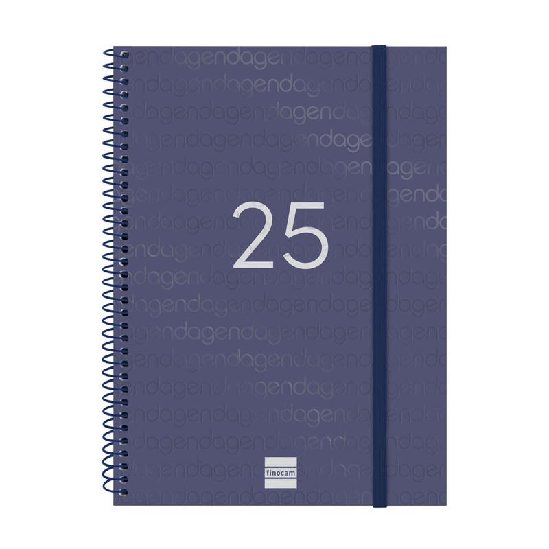 Agenda 2025 Finocam Year E10 semana vista azul euskera