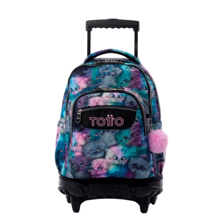 Mochila con ruedas Totto Renglones kitty