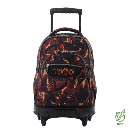 Mochila con ruedas Totto Renglones flash