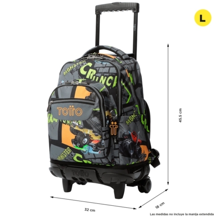 Mochila con ruedas Totto Renglones truck